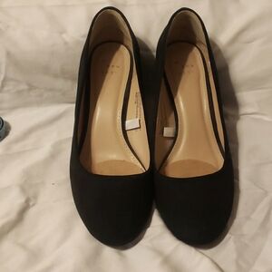 a new day black wedges